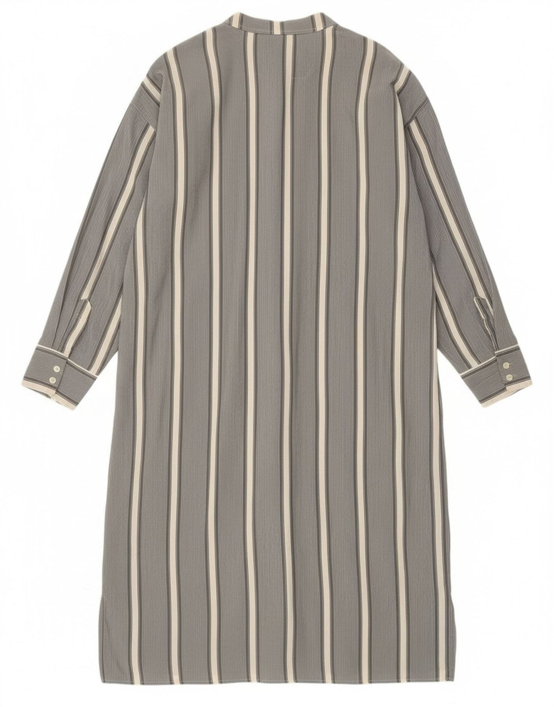 Valentino Dame Langærmet Pullover Skjortekjole IT 52 2XL Gråstribet