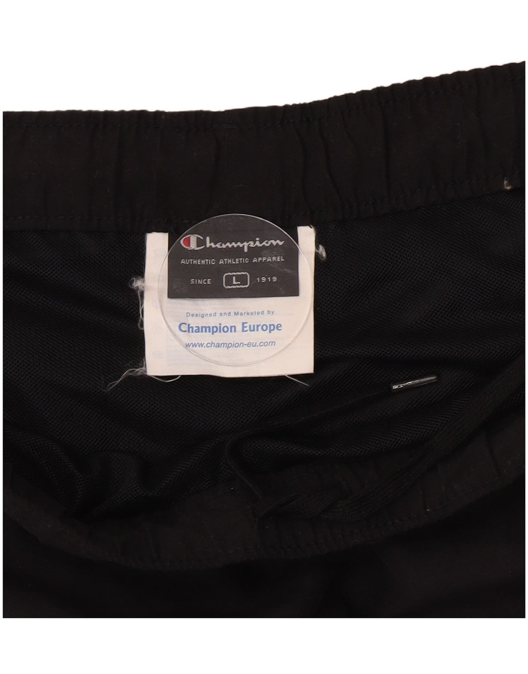 Champion Herre Sportshorts Large Sort Polyester