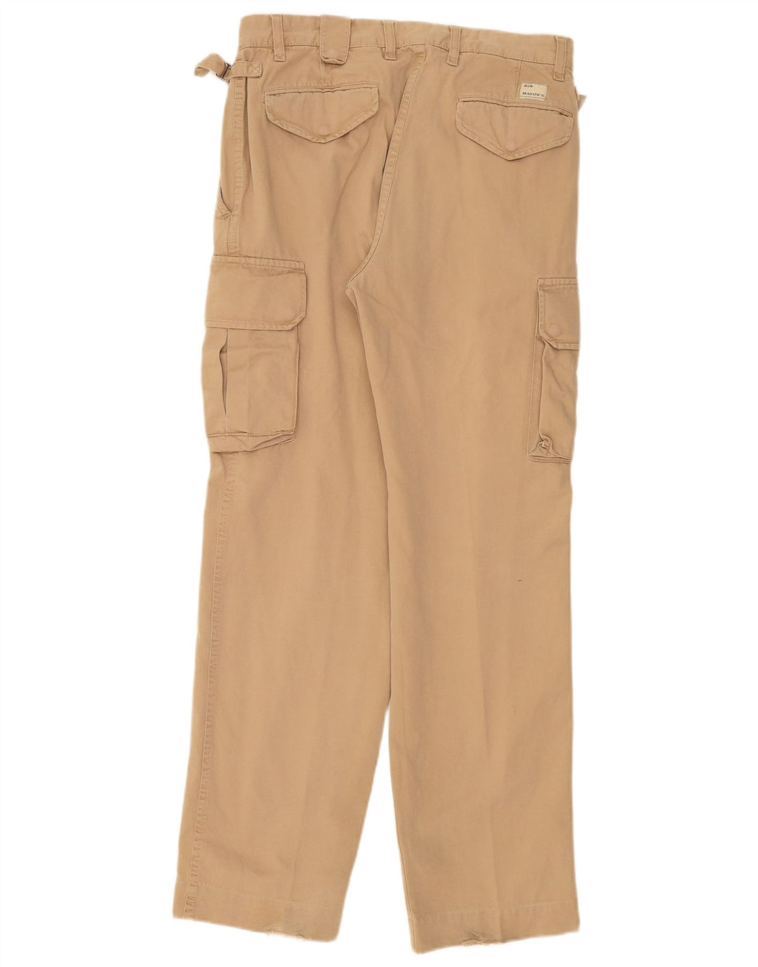 Mason's Straight Cargo Bukser til mænd W32 L33 Beige Bomuld