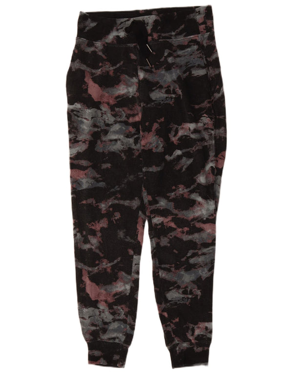 Athleta Womens træningsdragt Bukser Joggers UK 10 Small Black Camouflage
