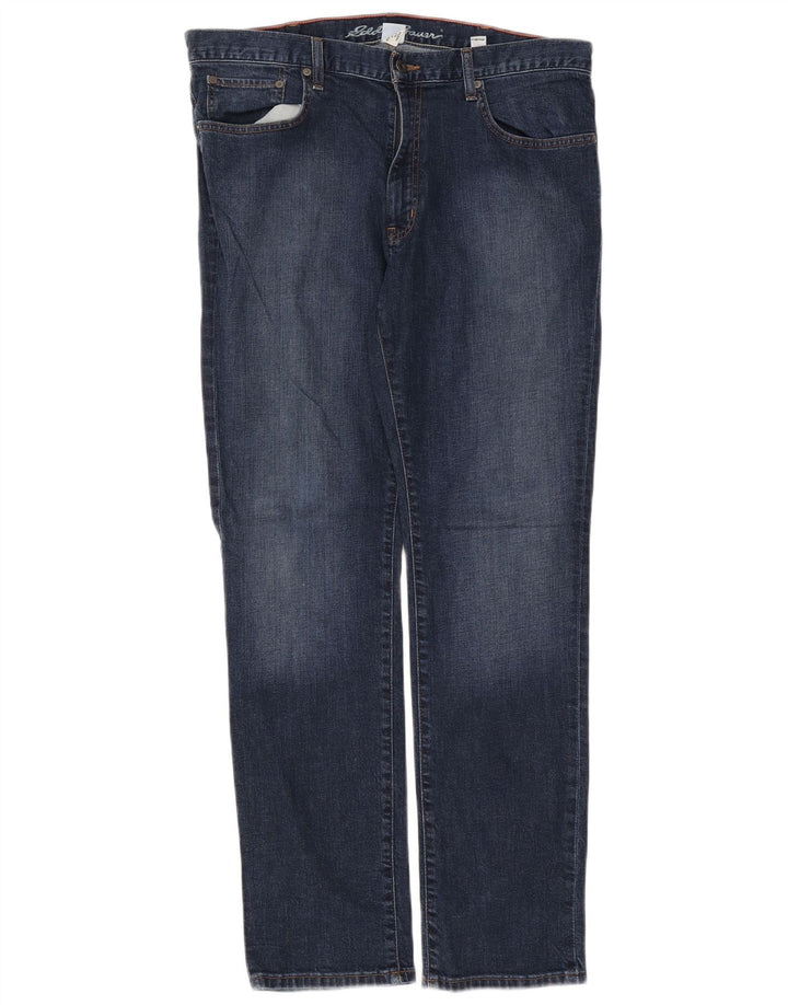 Eddie Bauer Herre Slim Jeans W36 L32 Marineblå Bomuld
