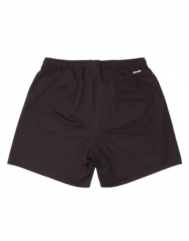 ADIDAS Womens Climalite Sport Shorts UK 14 Large Black Polyester