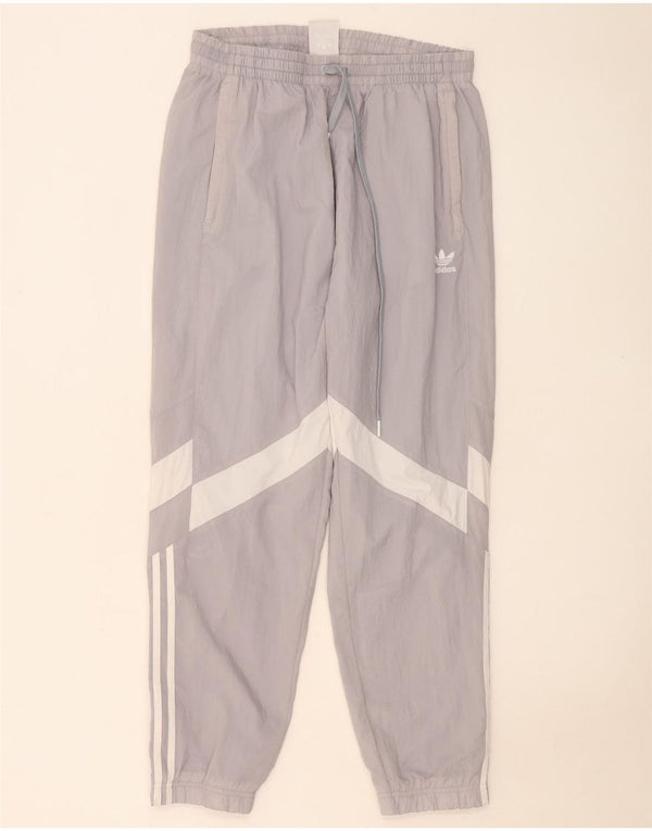 Adidas Dame træningsdragt Bukser Joggers UK 14 Large Grey Colourblock