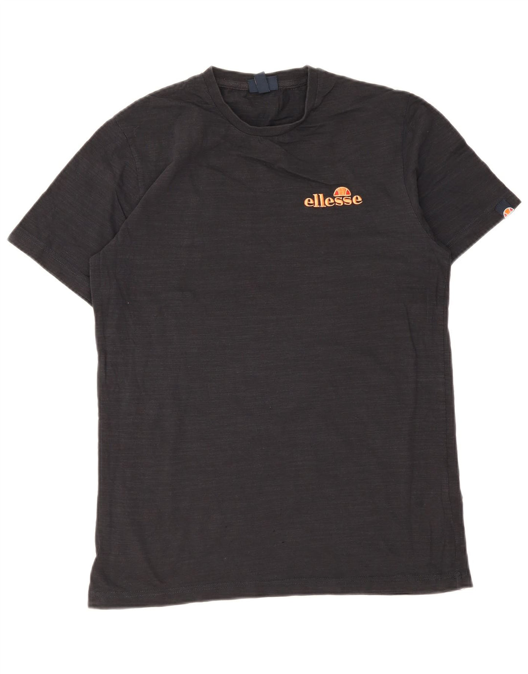 Ellesse Herre Grafisk T-Shirt Top Medium Sort Bomuld
