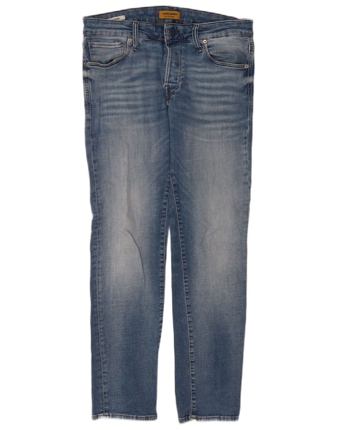 Jack & Jones Herre GLENN Slim Jeans W32 L30 Blå Bomuld