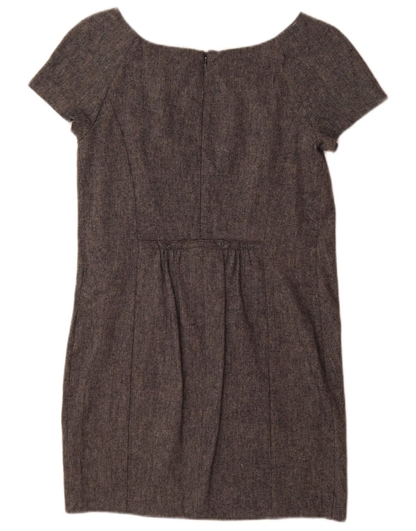 Zara Womens Shift Dress UK 6 XS Grå Flecked Viscose