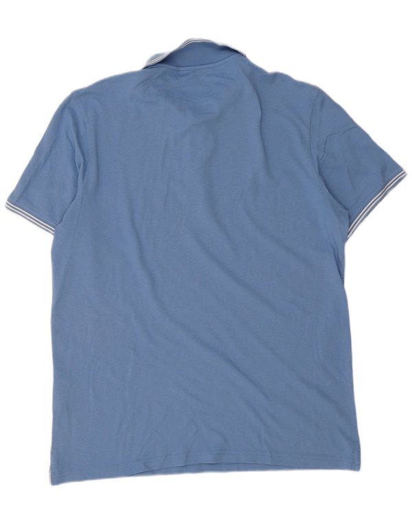 Champion Herre Easy Fit Polo Shirt XL Blå Bomuld