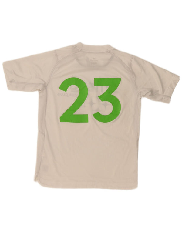 Nike drenge Dri Fit grafisk T-shirt top 12-13 år stor hvid polyester