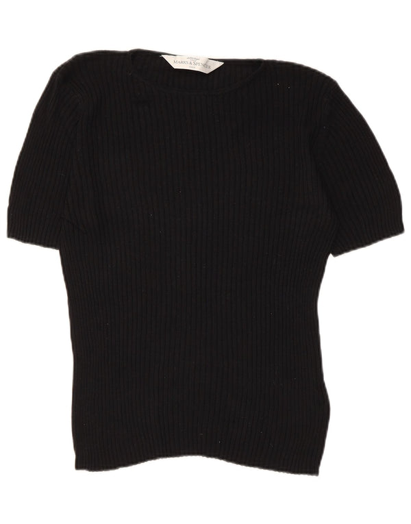 Marks & Spencer Damebluse Top UK 12 Medium Sort Silke
