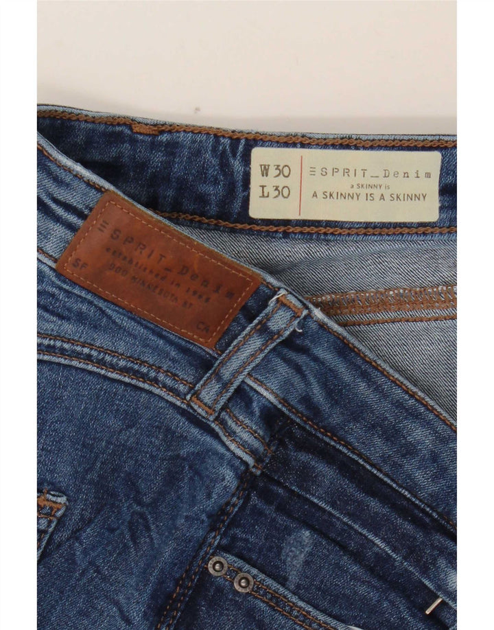 Esprit Dame Skinny Jeans W30 L30 Blå Bomuld