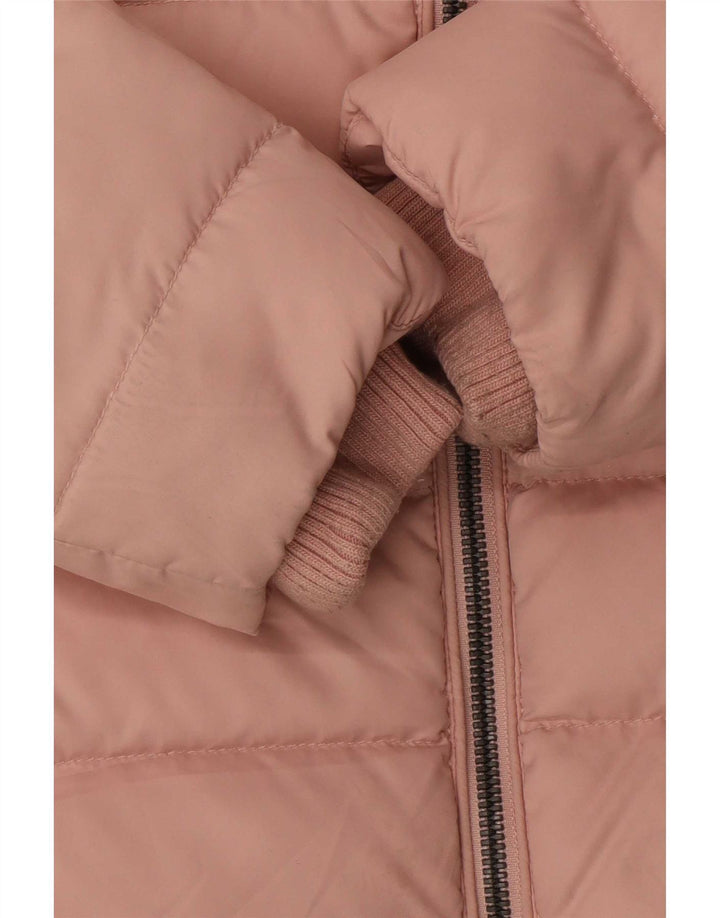 Tommy Hilfiger, polstret hættejakke til kvinder UK 10 Small Pink Polyester