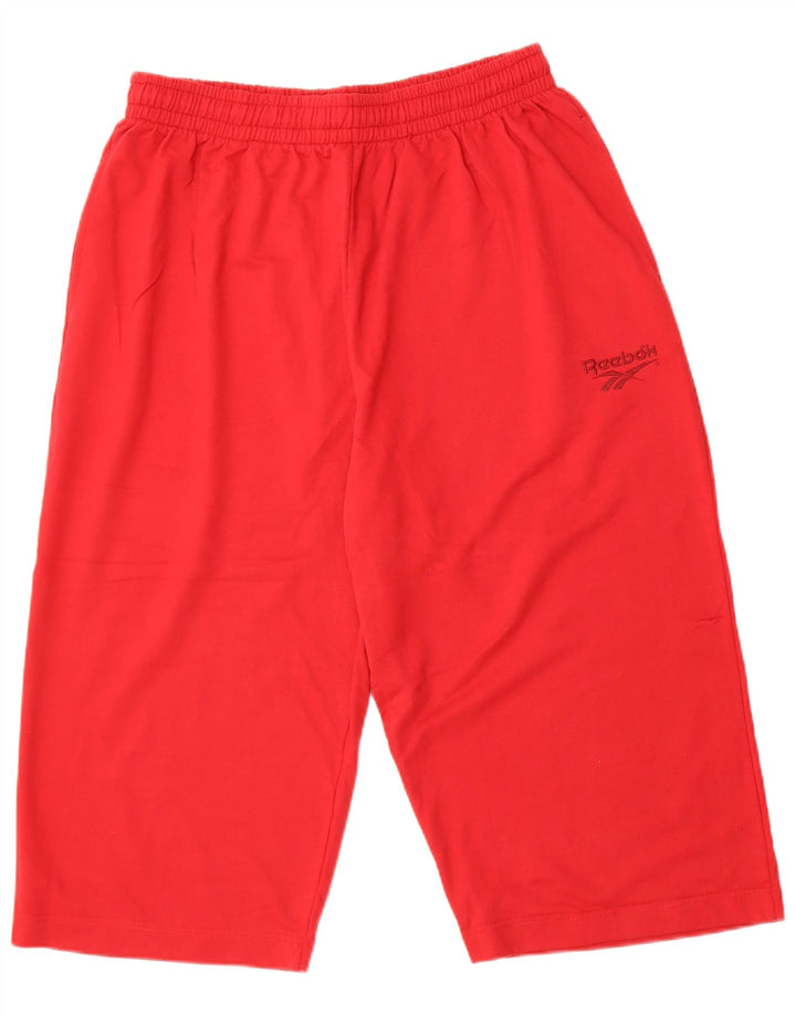 Reebok Herre Bermuda Sport Shorts 2XL Rød Bomuld