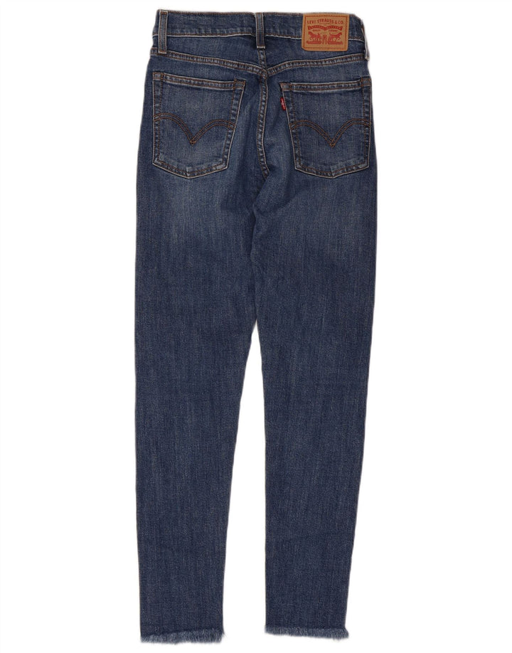 LEVI'S skinny jeans med høj talje til kvinder W25 L26 blå bomuld