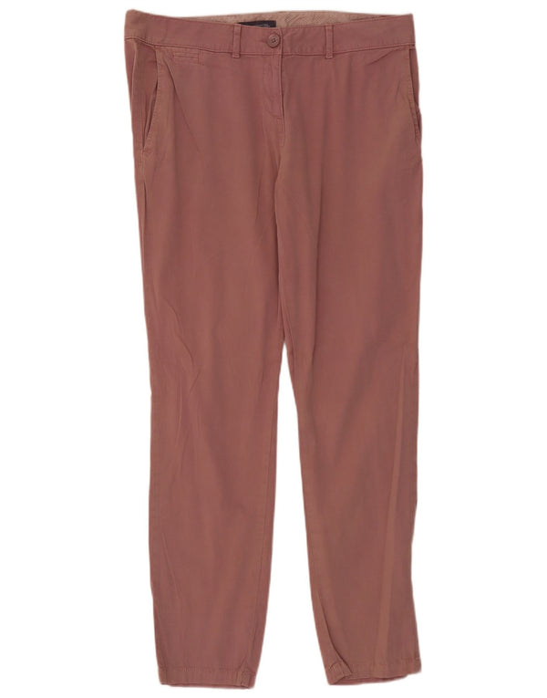 Marks & Spencer Dame Slim Chino Bukser UK 14 Large W36 L30 Pink Bomuld