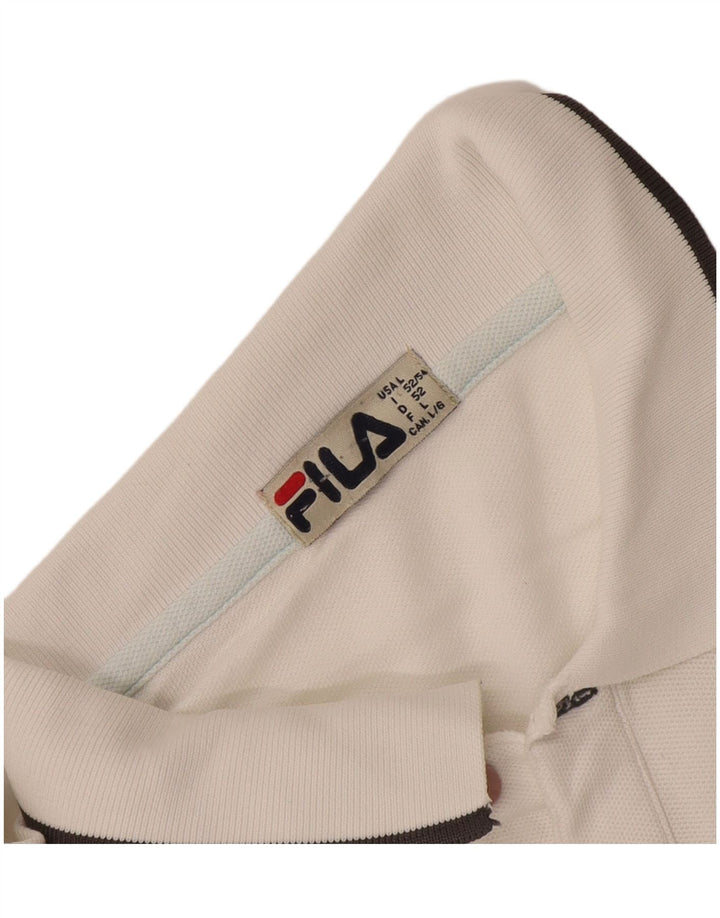 Fila Herre Polo Shirt IT 52 Stor Hvid