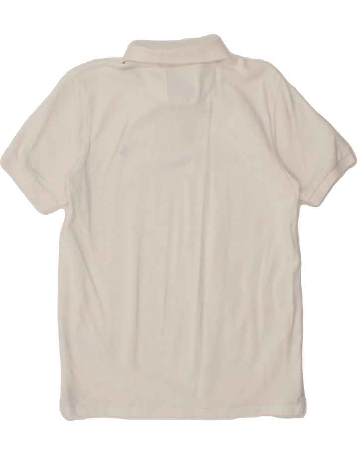 JACK WILLS Mens Classic Fit Polo Shirt Small White Cotton Vintage Jack Wills and Second-Hand Jack Wills from Messina Hembry 