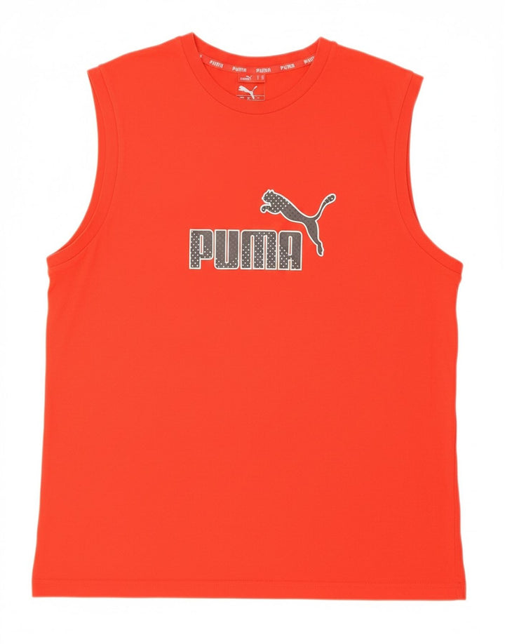 PUMA Mens Graphic Vest Top 2XL Red