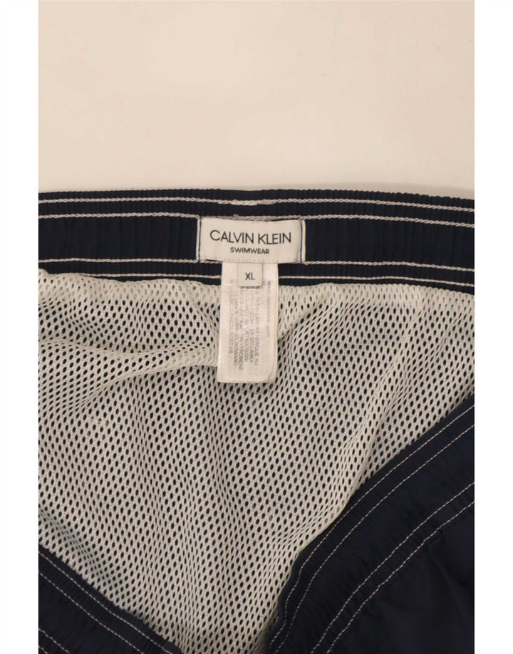 Calvin Klein badeshorts til mænd XL marineblå polyester