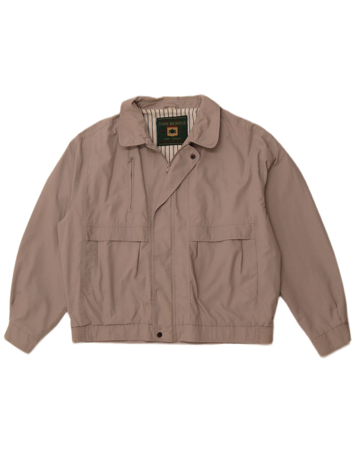 JOHN MONROE Herre Utility Jacket UK 42 XL Grå Polyester