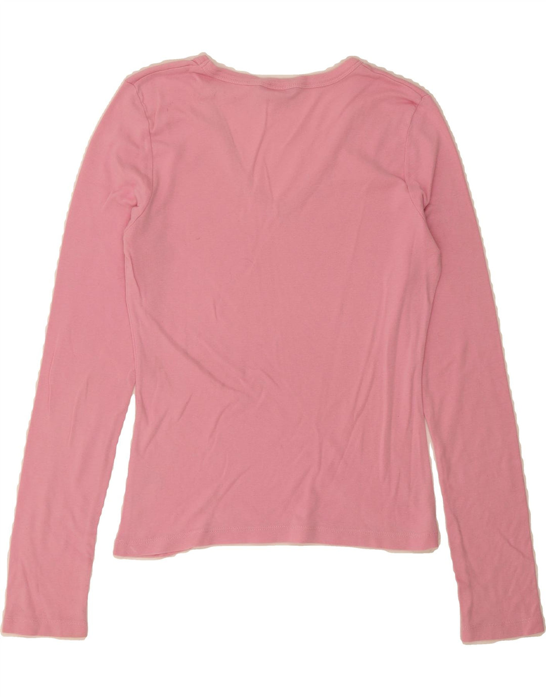 CARRERA Womens Top Long Sleeve UK 12 Medium Pink Cotton Vintage Carrera and Second-Hand Carrera from Messina Hembry 