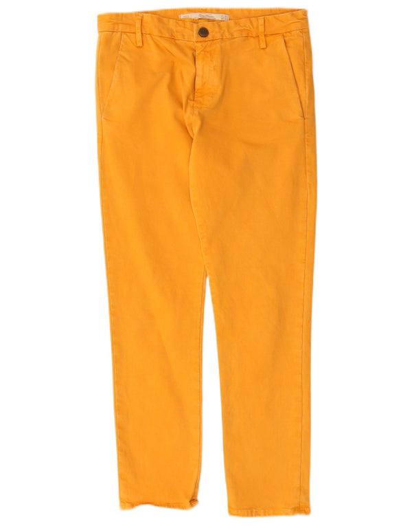 Zara Dame Slim Chino Bukser EU 36 XS W26 Gul