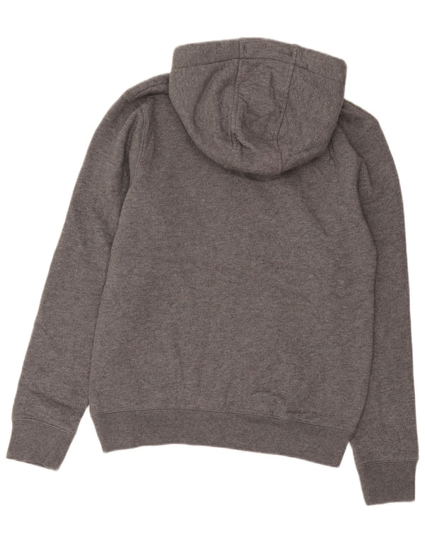 Animal Dame Grafisk Hoodie Jumper UK 14 Medium Grey Flecked Bomuld