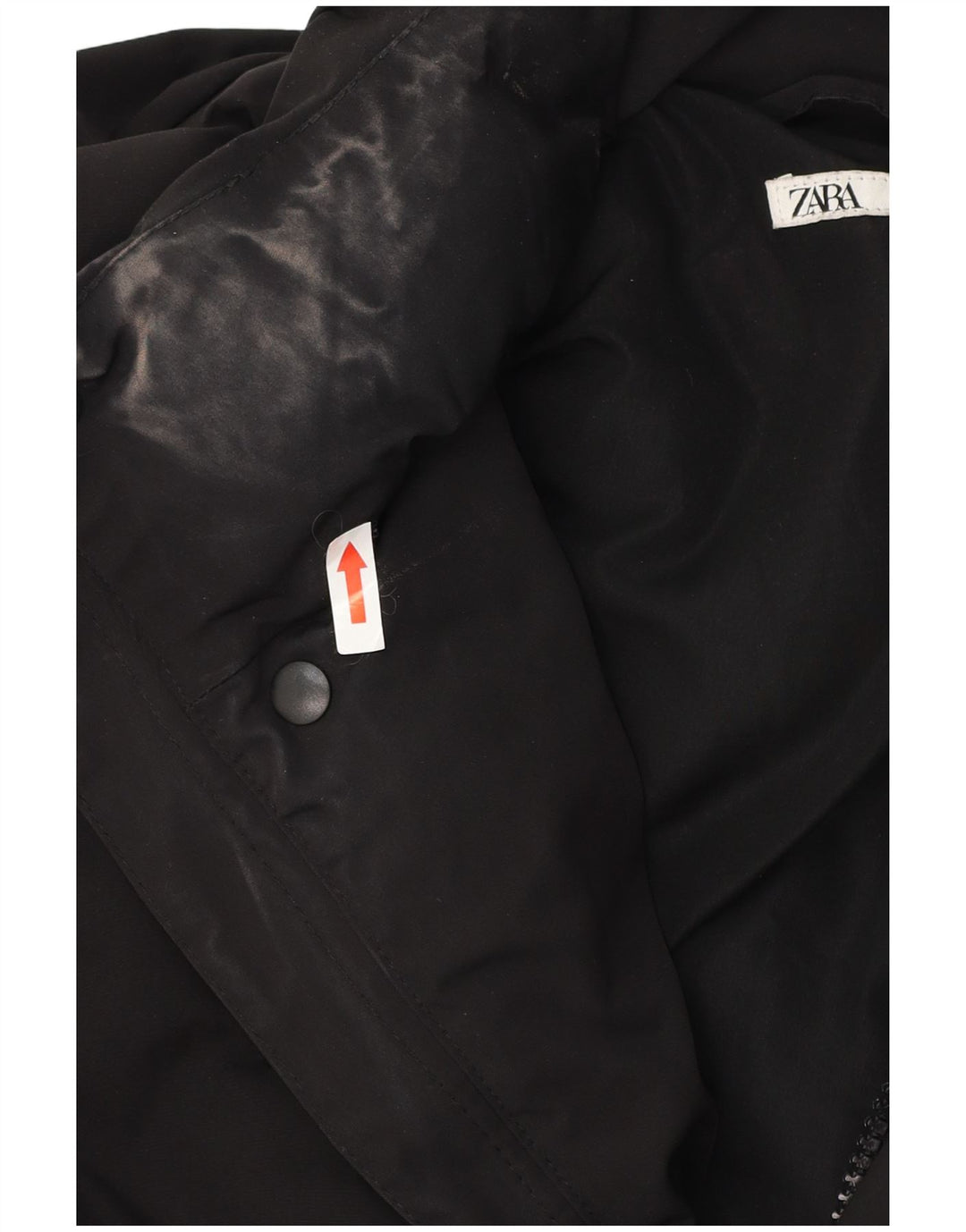 Zara Polstret Herrejakke UK 42 XL Sort Polyester