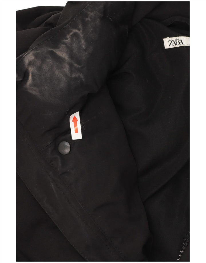 Zara Polstret Herrejakke UK 42 XL Sort Polyester