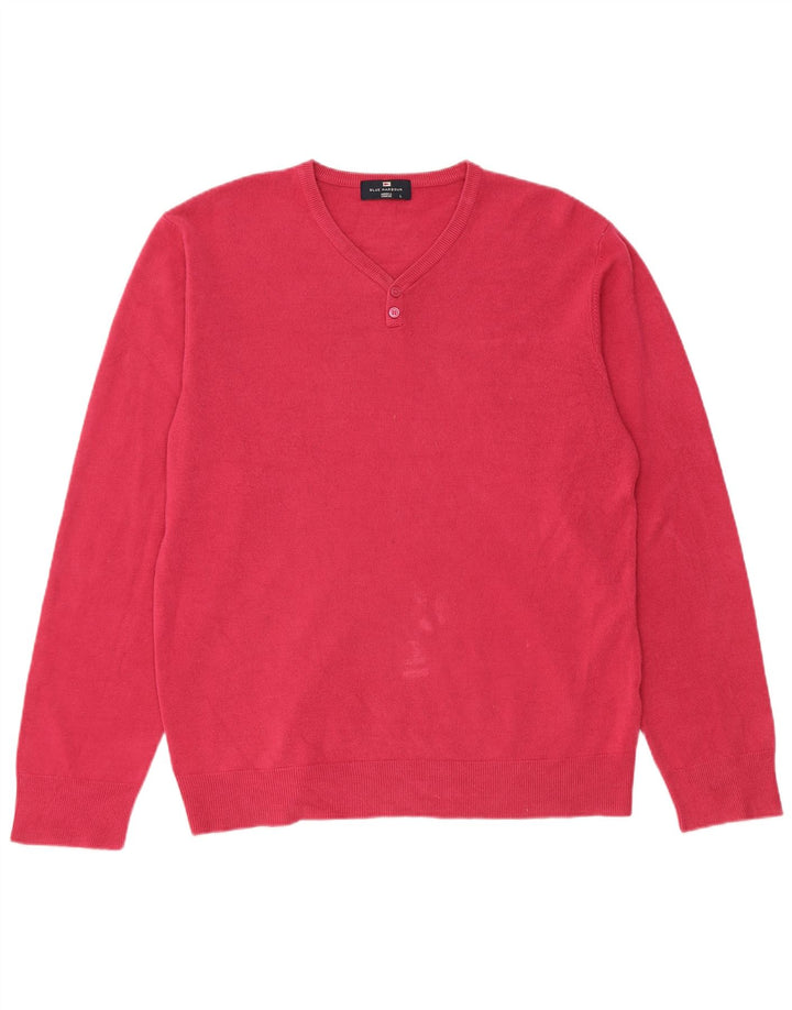 Marks & Spencer Dame V-hals sweater UK 16 Large Pink