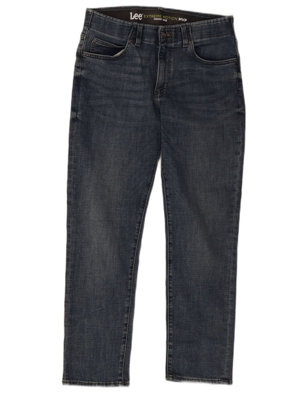 Lee Herre Flex Tapered Straight Jeans W32 L30 Blå Bomuld