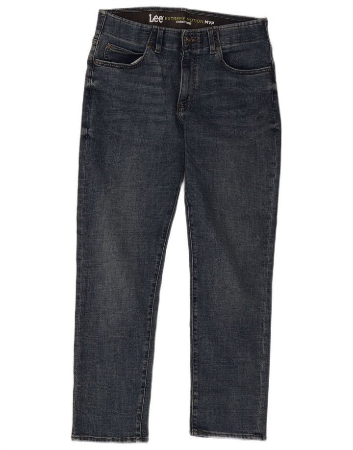 Lee Herre Flex Tapered Straight Jeans W32 L30 Blå Bomuld