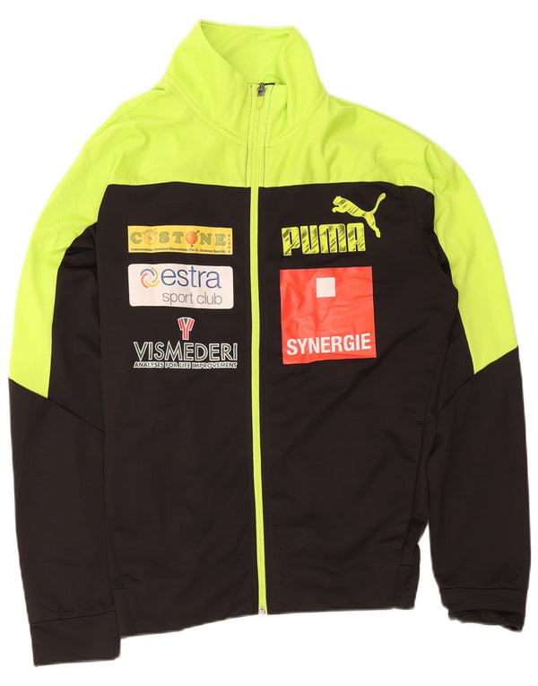 Puma Herre grafisk træningsdragt Topjakke Medium Sort Colourblock Polyester
