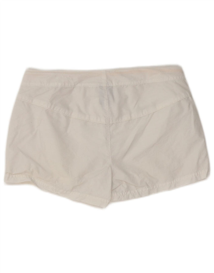 NIKE Casual Shorts til kvinder UK 12 Medium W32 Hvid