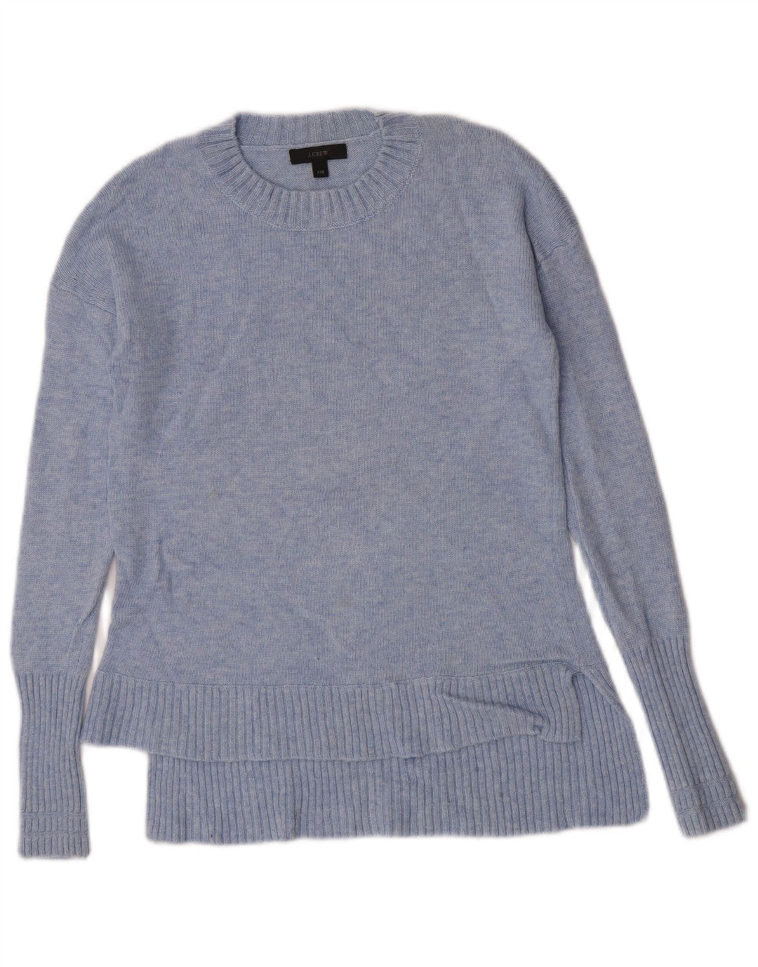 J. Crew Dame sweater med rund hals DK 2 2XS blå uld