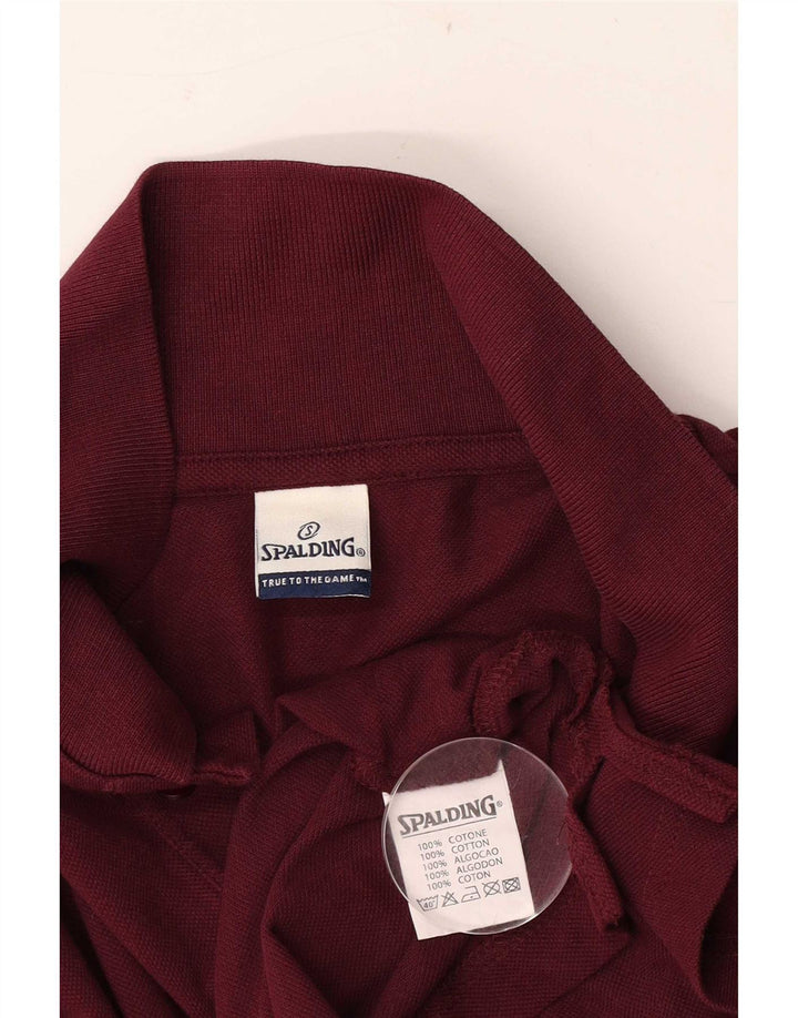 Spalding herre poloshirt 2XL Bourgogne bomuld