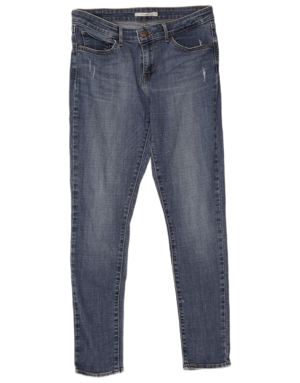 Levi's Dame 711 Skinny Jeans W31 L30 Blå Bomuld