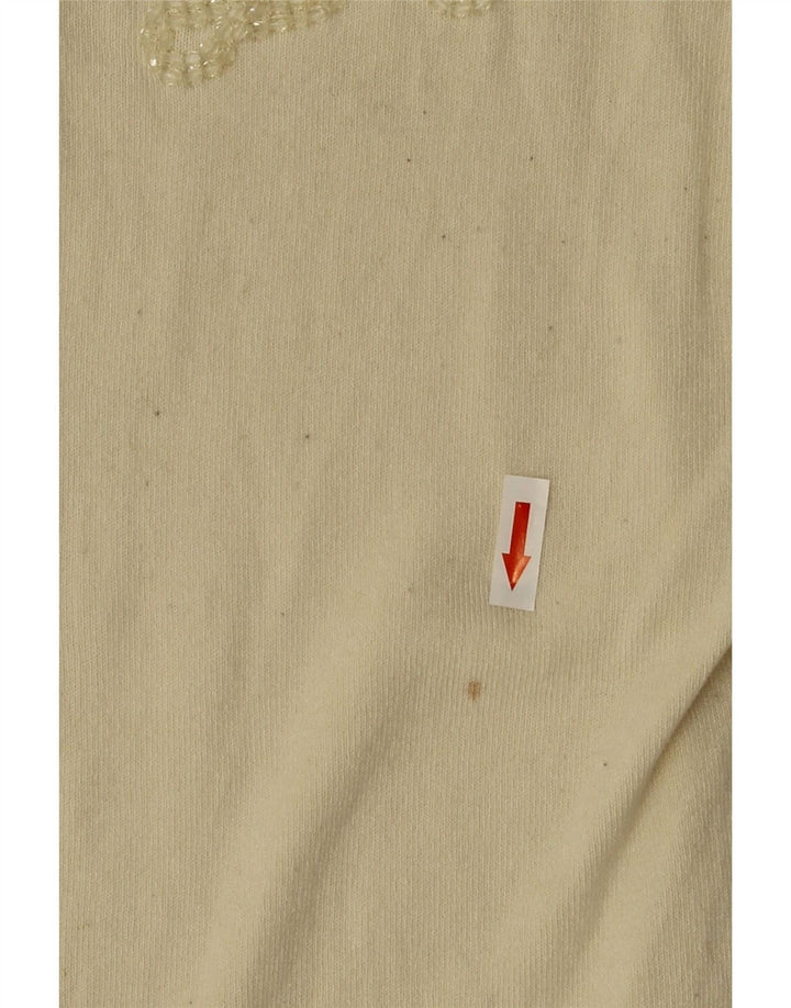 Liu Jo Oversized cardigantrøje til kvinder UK 10 Small Off White Viscose