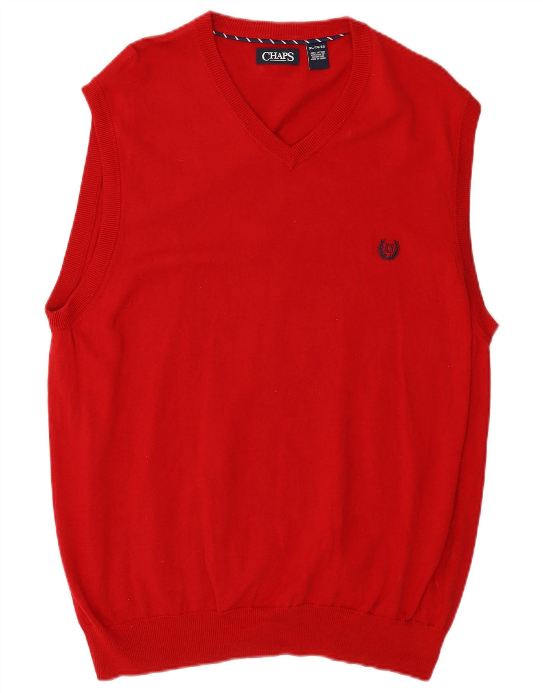 Chaps Herrevest Tank Top XL Rød Bomuld