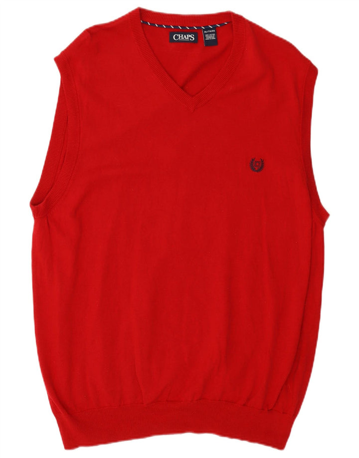 Chaps Herrevest Tank Top XL Rød Bomuld