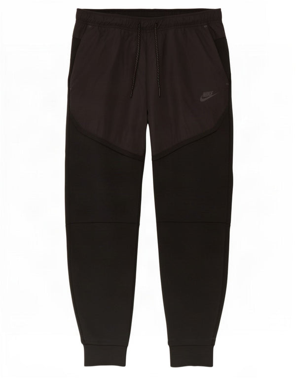 Nike Træningsdragt bukser til mænd Joggers Large Sort Colourblock Bomuld