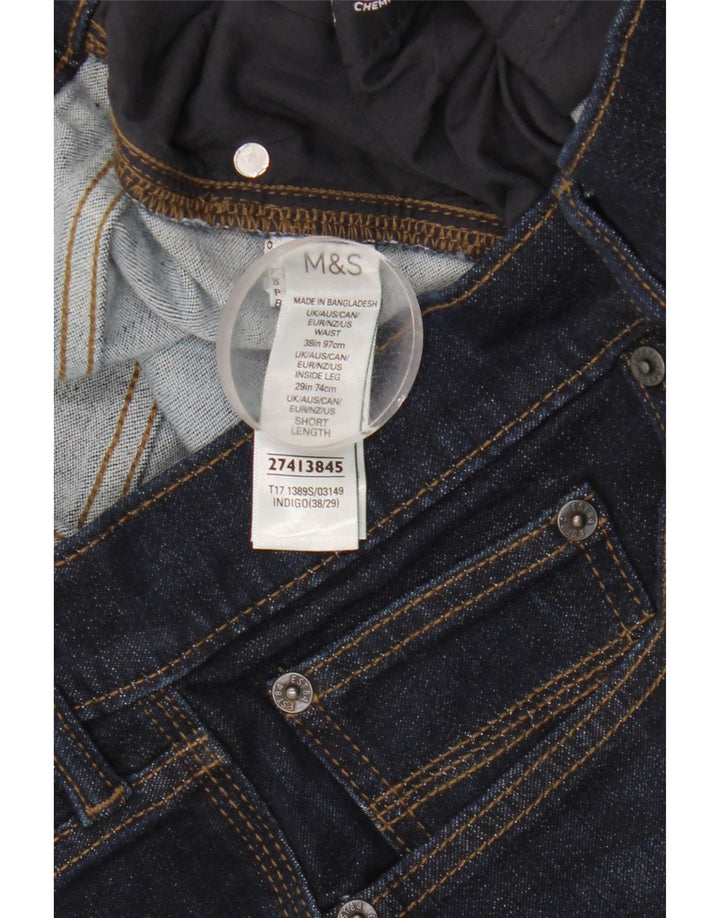Marks & Spencer Herre Slim Jeans W38 L29 Marineblå Bomuld