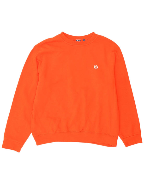 Sergio Tacchini Herre Sweatshirt Jumper Large Orange