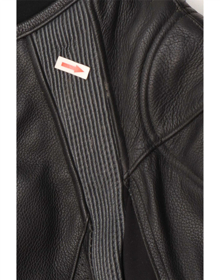 Hein Gericke Herre Graphic Læder Racer Jacket EU 52 Large Black