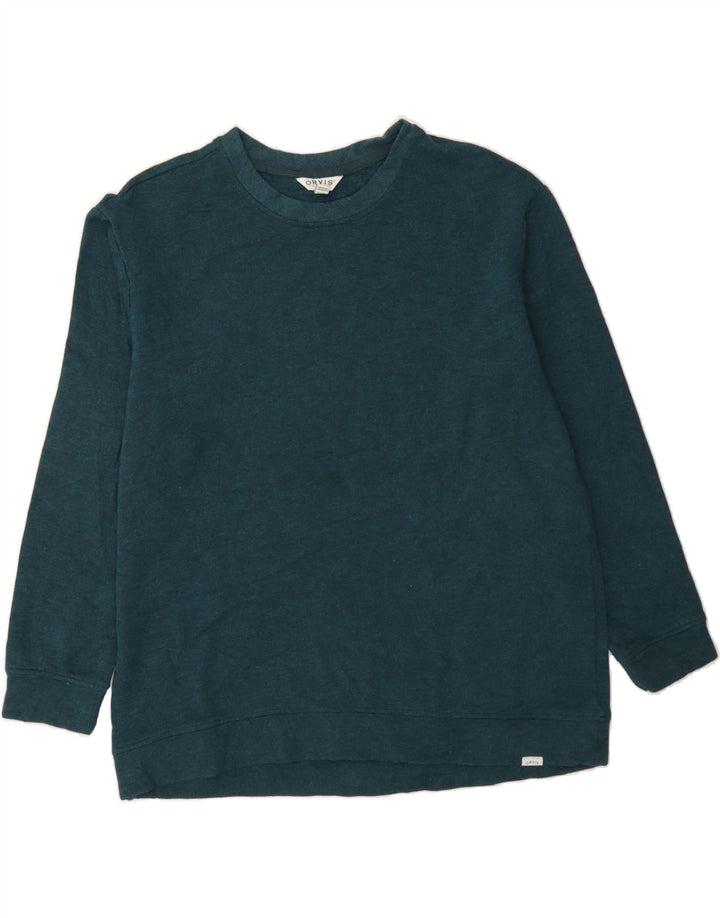 ORVIS Mens Sweatshirt Jumper Large Green Modal Vintage Orvis and Second-Hand Orvis from Messina Hembry 