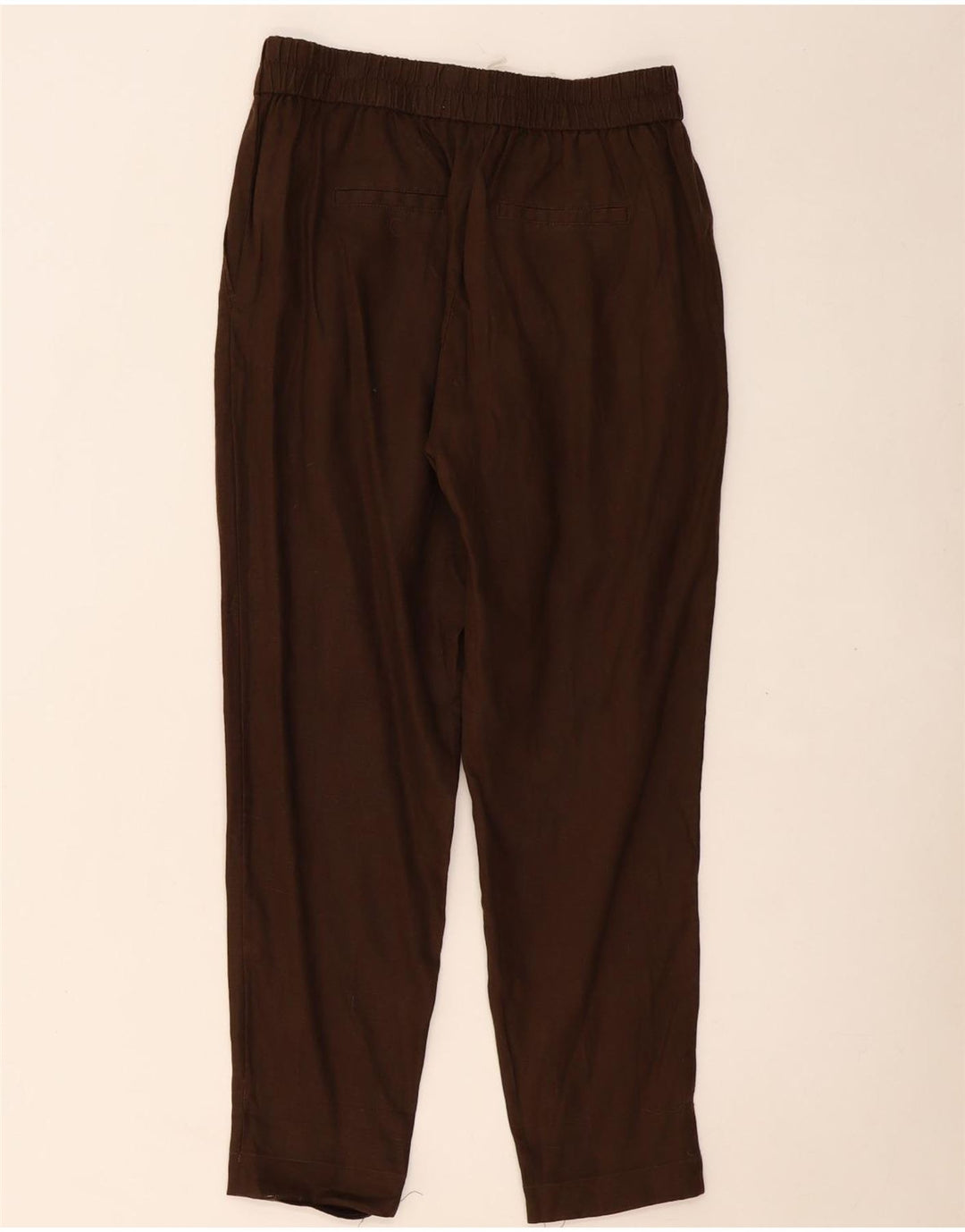 BENETTON Koniske Chinobukser til kvinder Medium W28 L27 Brun hør