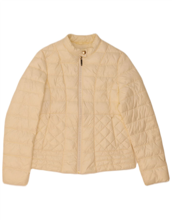 Trussardi Polstret Damejakke IT 44 Medium Off White Polyester