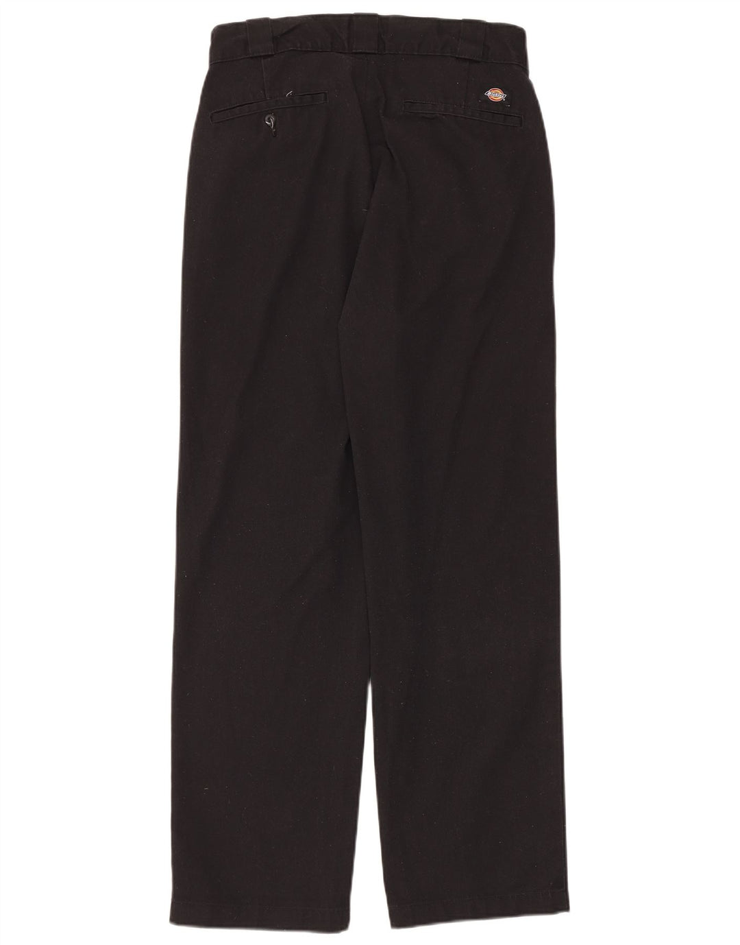 Dickies Mens Straight Chino Trousers W30 L30 Black Polyester