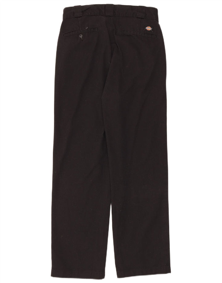 Dickies Mens Straight Chino Trousers W30 L30 Black Polyester
