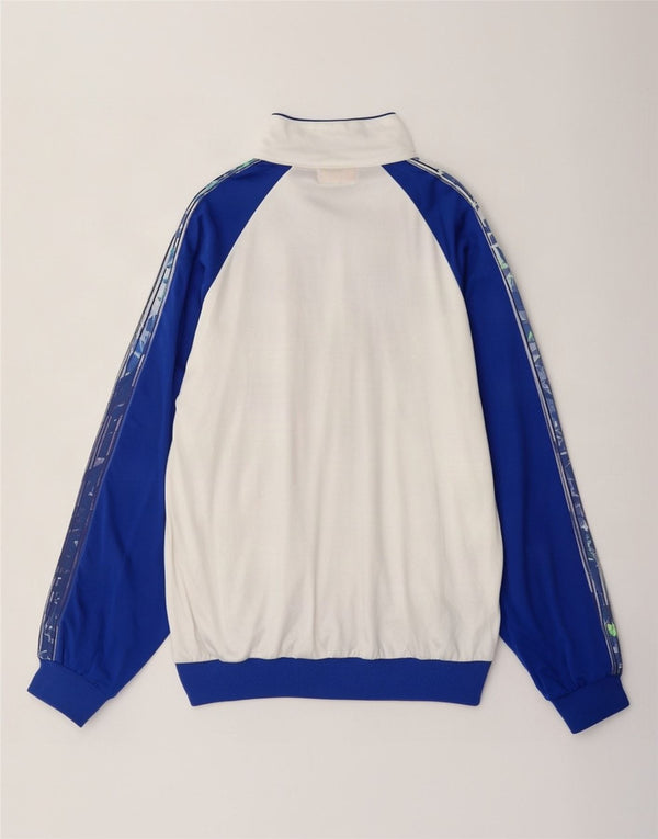 Asics Herre Loose Fit træningsdragt Topjakke IT 44 XS Hvid Colourblock Retro