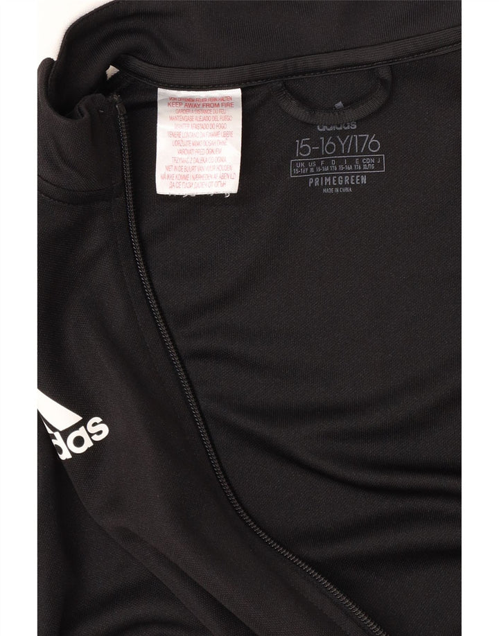 ADIDAS Aeroready træningsdragt topjakke til drenge 15-16 år sort polyester